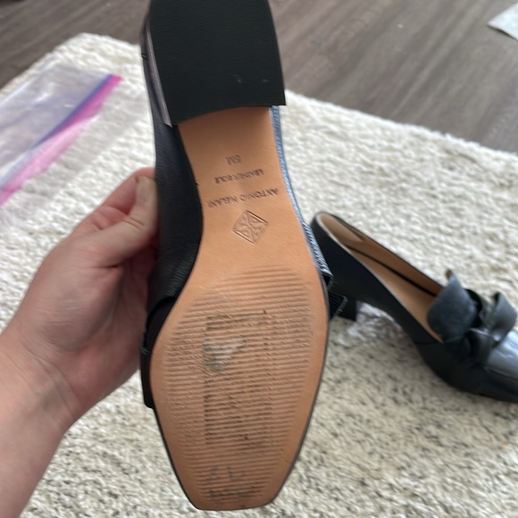 Antonio Melani Black Leather Sole Shoes - Gently Used - Picture 4 of 10